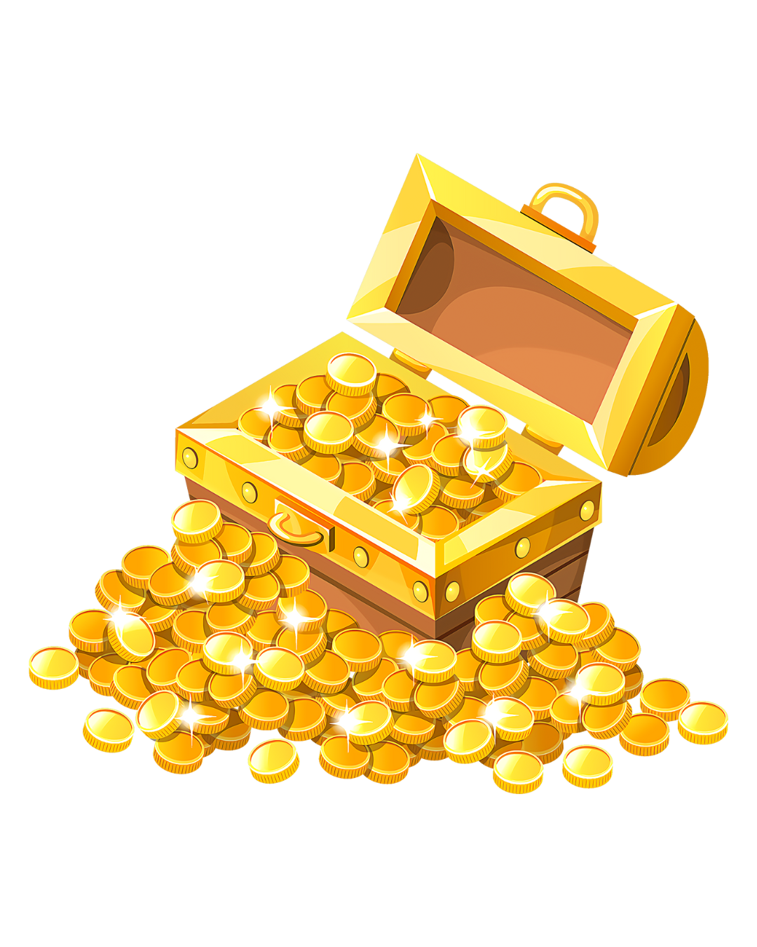 Treasure chest full of gold